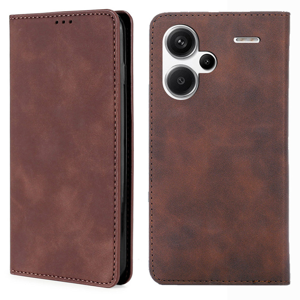 For Xiaomi Redmi Note 13 Pro+ 5G Case Skin-touch PU Leather Card Holder Phone Cover For Xiaomi Redmi Note 13 Pro+ 5G Case Skin-touch PU Leather Card Holder Phone Cover